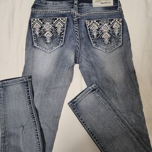 Embellished Blue Jeans